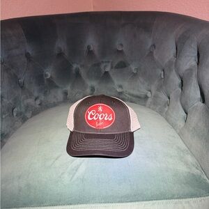 Gray and White Mesh Trucker Hat